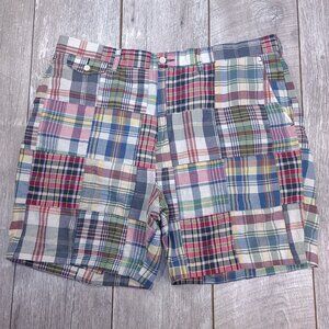 Polo Ralph Lauren Shorts Mens 42 Indian Madras Patchwork Classic Fit Bermuda